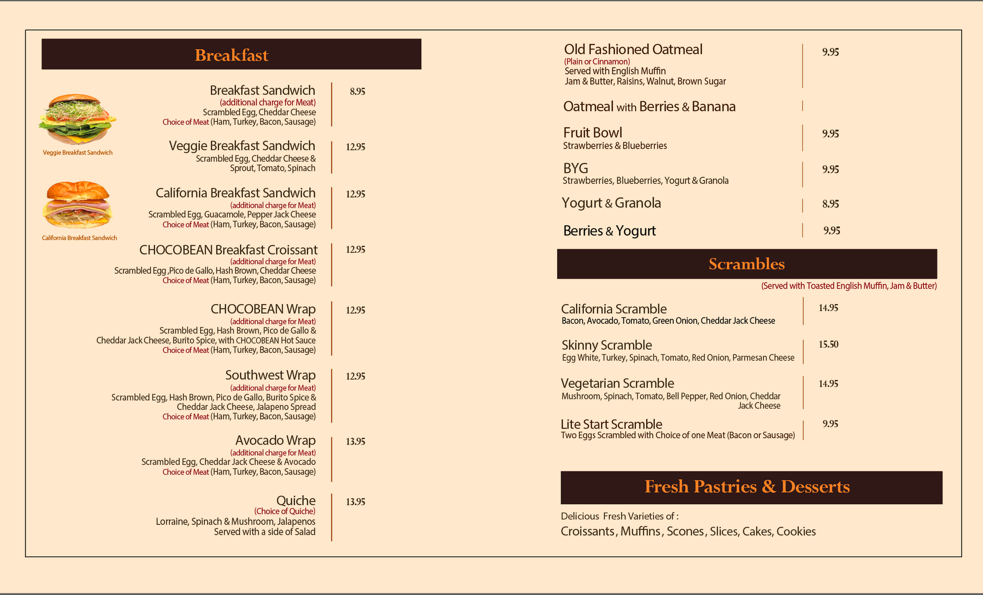 Menu Page 3