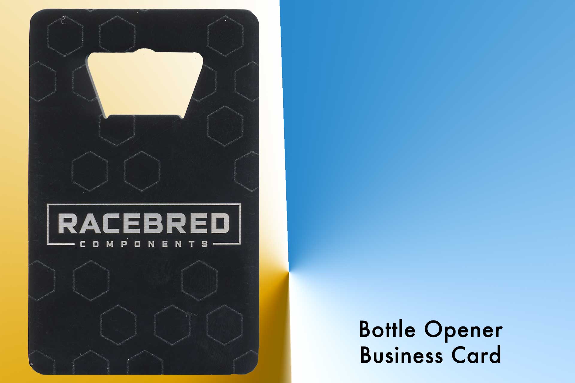Bottle opener business card
