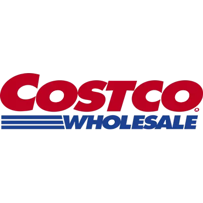 A costco wholesale logo on a white background