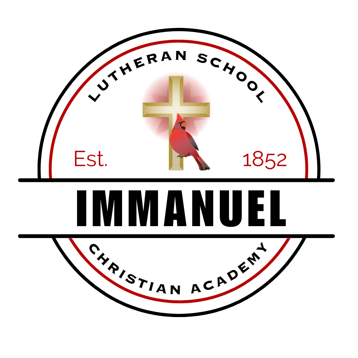 The logo for lutheran school immanuel christian academy