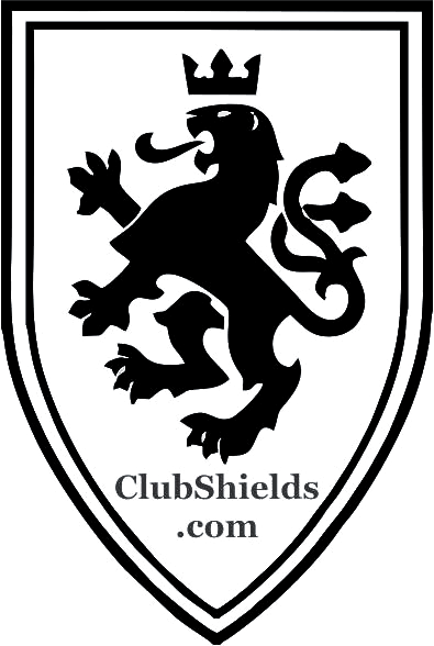 Black lion rampant with crown inside a shield, 