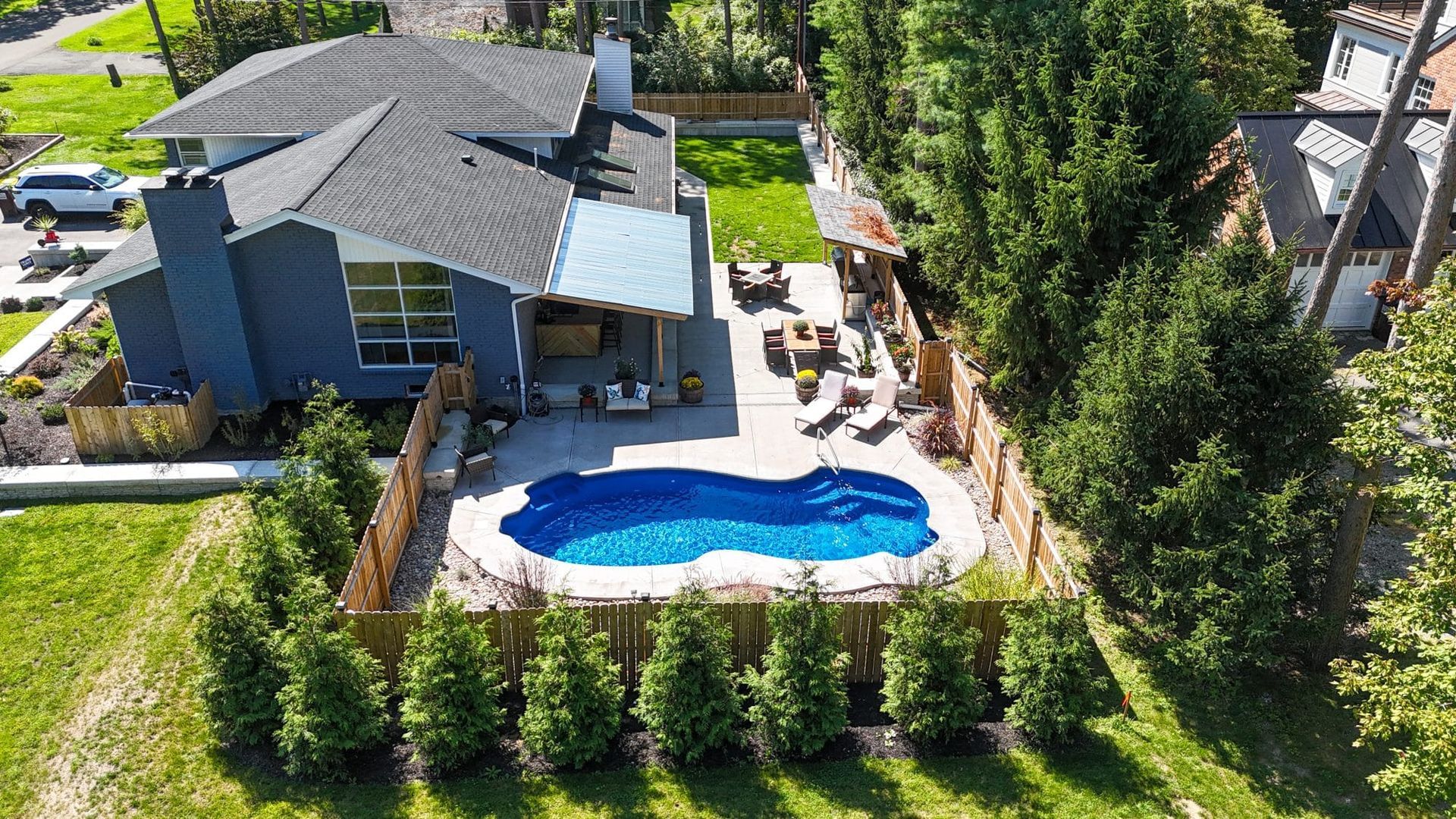 Fiberglass Rectangle Pool – Wilton, NY