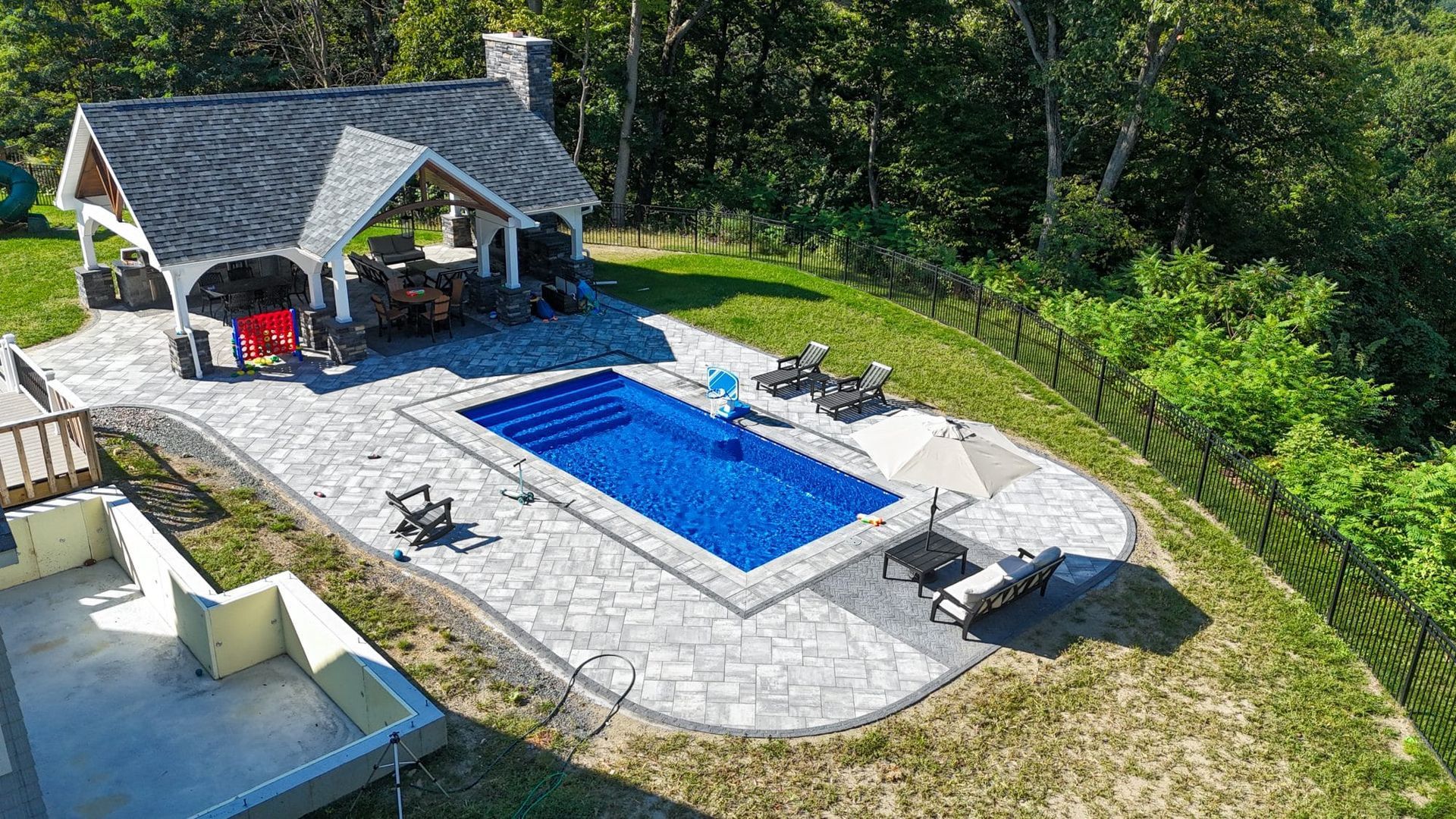 Fiberglass Rectangle Pool – Queensbury, NY