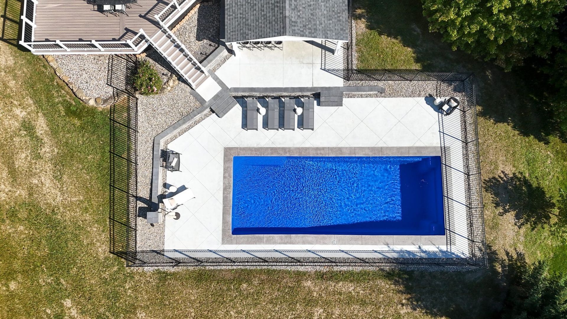 Fiberglass Rectangle Pool – Malta, NY