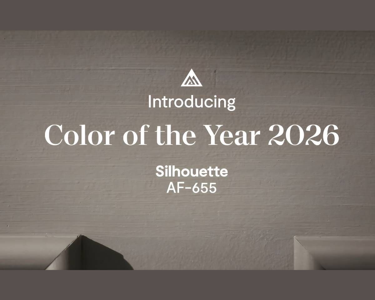 Benjamin Moore Color of the Year 2026 Silhouette AF-655 in a room near Waukee & Des Moines, IA and Omaha, NE