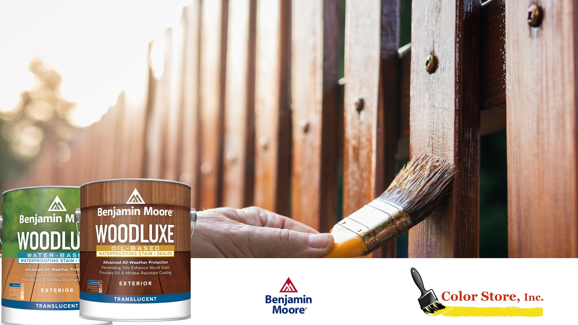 Benjamin Moore Woodluxe® Exterior Wood Stain