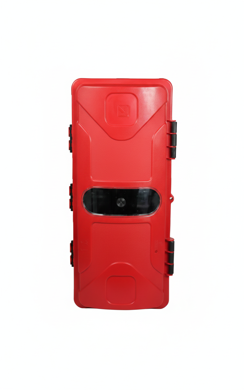 Coffret incendie en PVC avec fenêtre pour un accès rapide et visibilité des équipements
