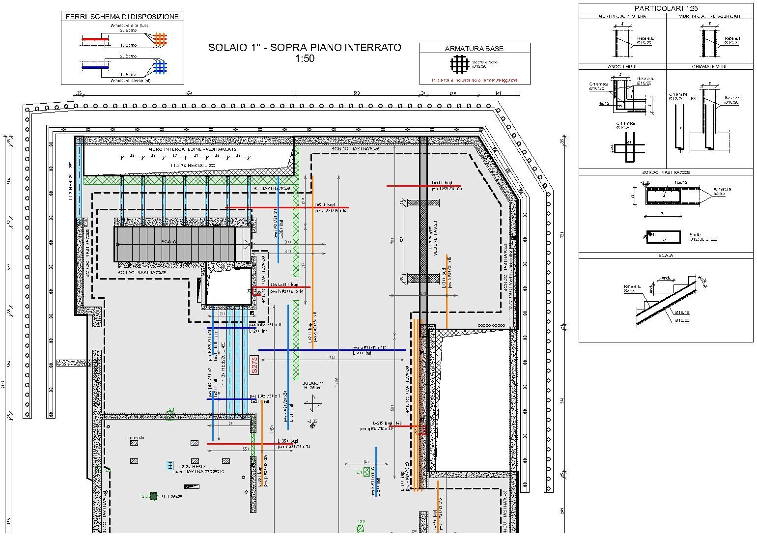 Estratto statica di un solaio in calcestruzzo