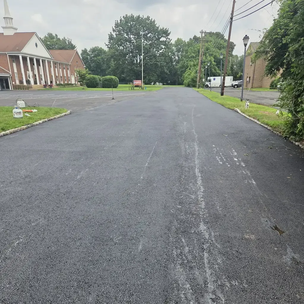 Asphalt paving. Liquid Church, NJ, by Asphalt Direct Paving.