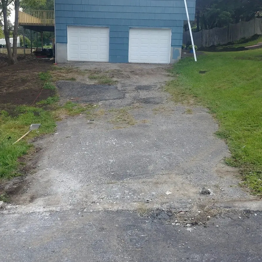 Asphalt driveway, before photo, Asphalt Direct Paving, Morris County, NJ.