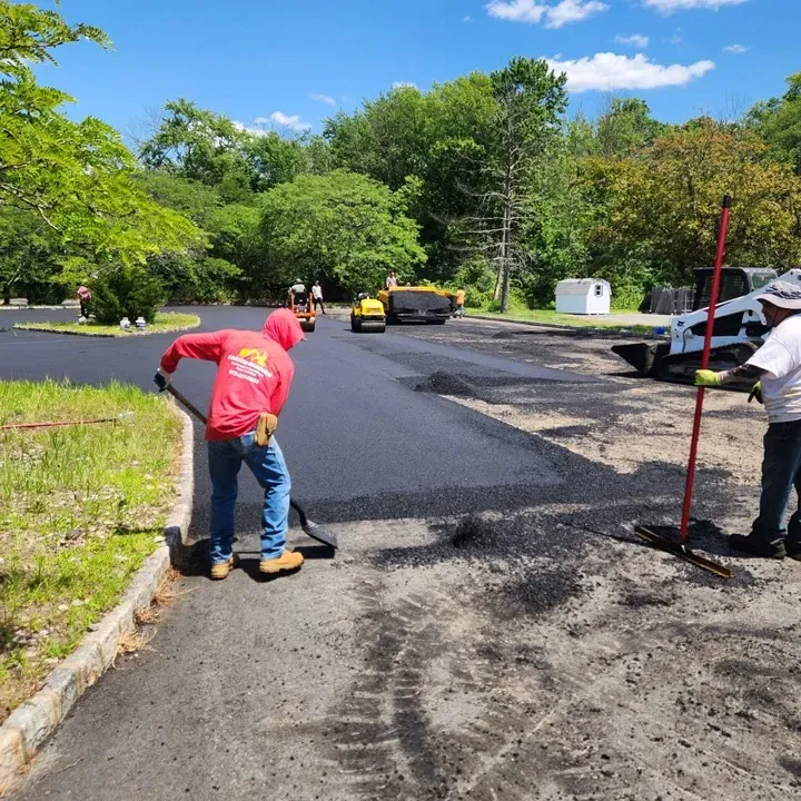 Photo of blacktop paved parking lot by Asphalt Direct Paving, Morris County, New Jersey.