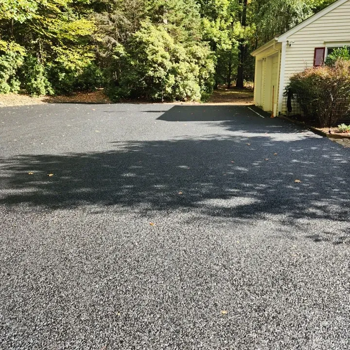 Photo of blacktop paved driveway  by Asphalt Direct Paving, Morris County, New Jersey.