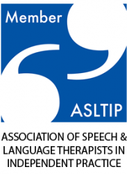 Logo for the Association of Speech & Language Therapists in Independent Practice.