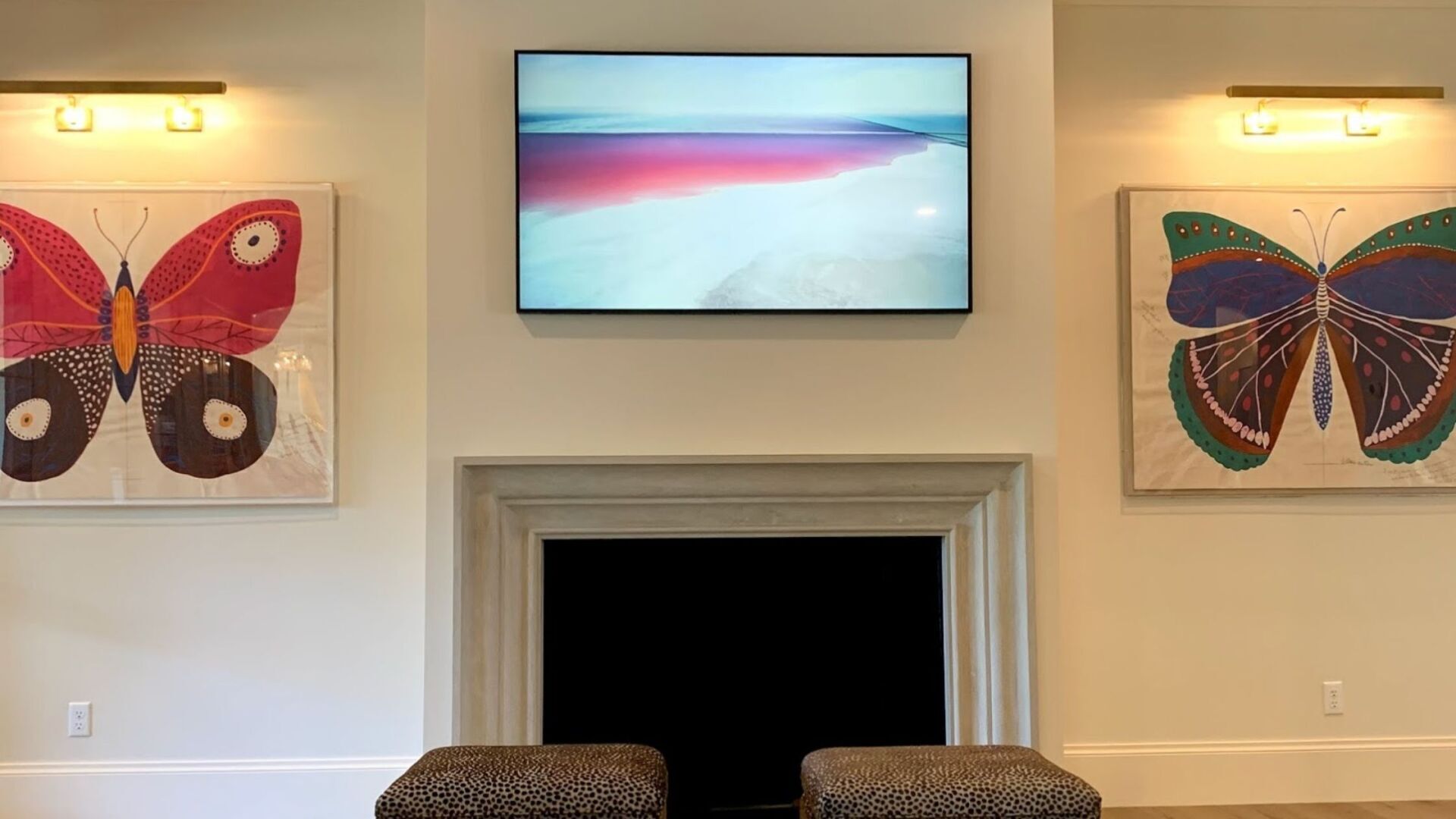 home automation installation of a TV