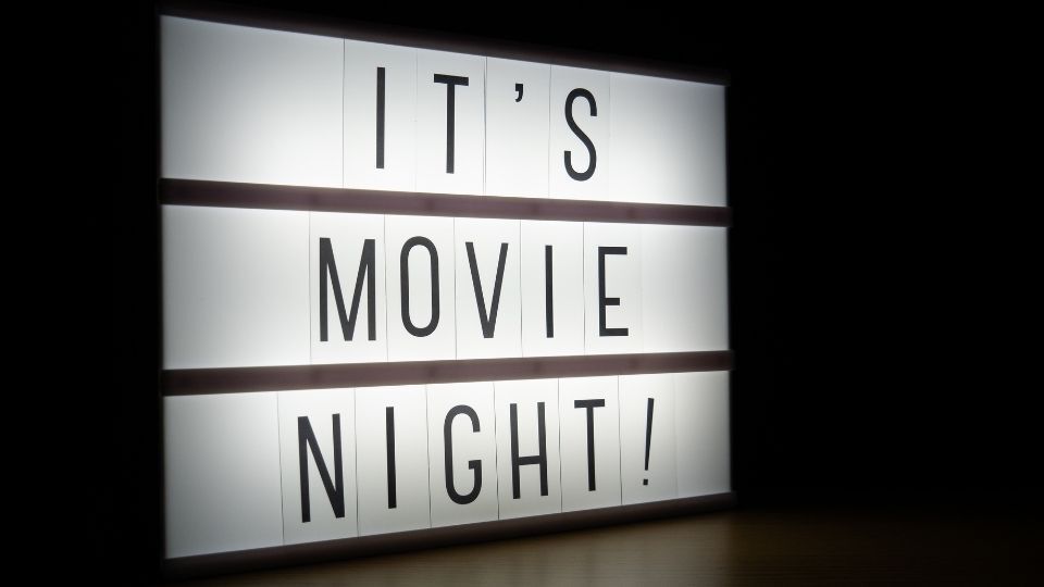 home theater system installation - movie night