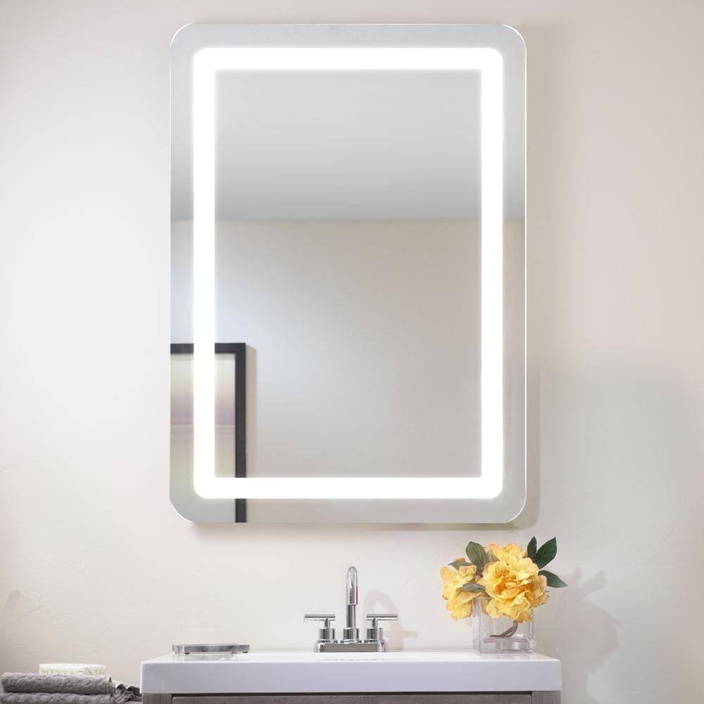 Seura Rounded Rectangle Lighted Mirrors