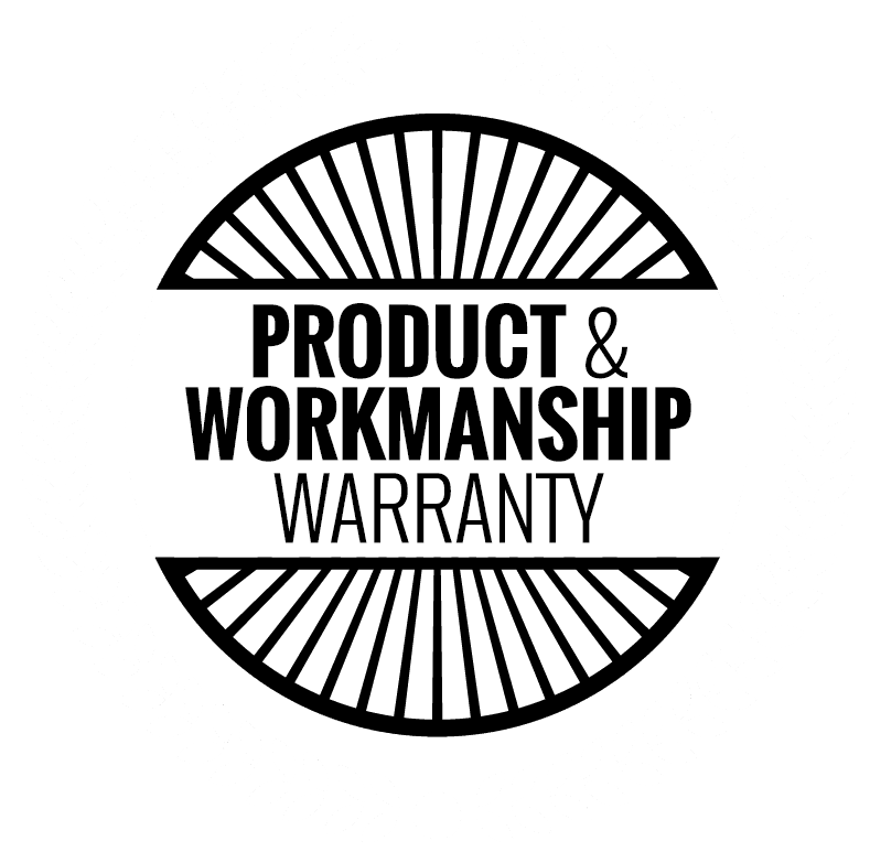 PRODUCT & WORKMANSHIP WARRANTY logo
