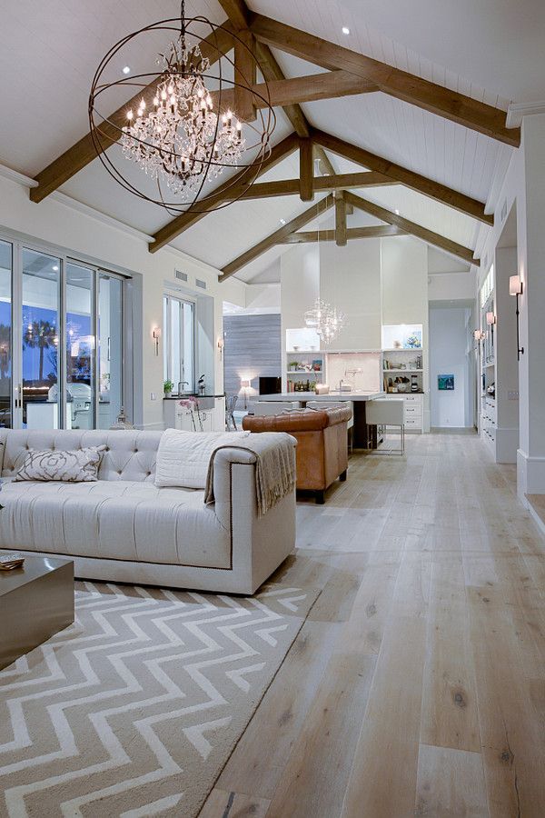 Open Concept Home, with hidden window shades. Modern and Elegance