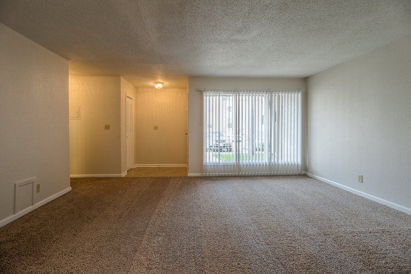 1 Bedroom 1.5 Bath Carpeted Livingroom