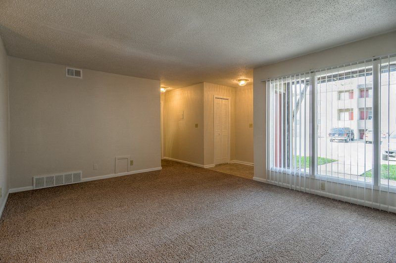 1 Bedroom 1.5 Bath Carpeted Livingroom