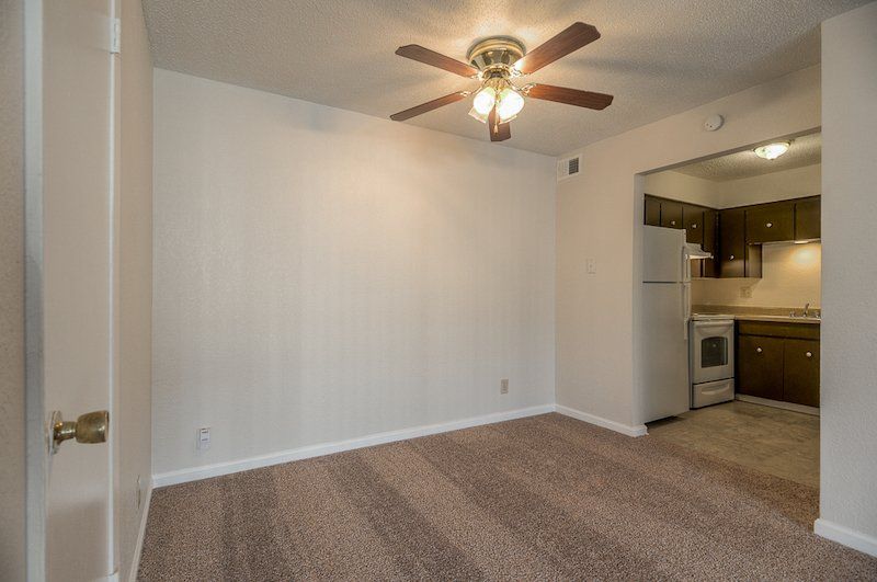 1 Bedroom 1.5 Bath Carpeted Livingroom
