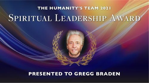 Gregg Braden's  Spiritual Leadership Award