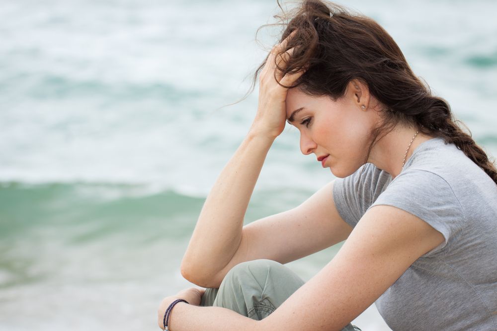 woman feeling unsettled in challenging times