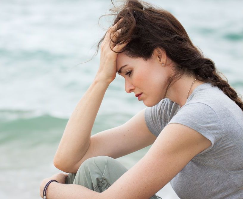 woman feeling unsettled in challenging times