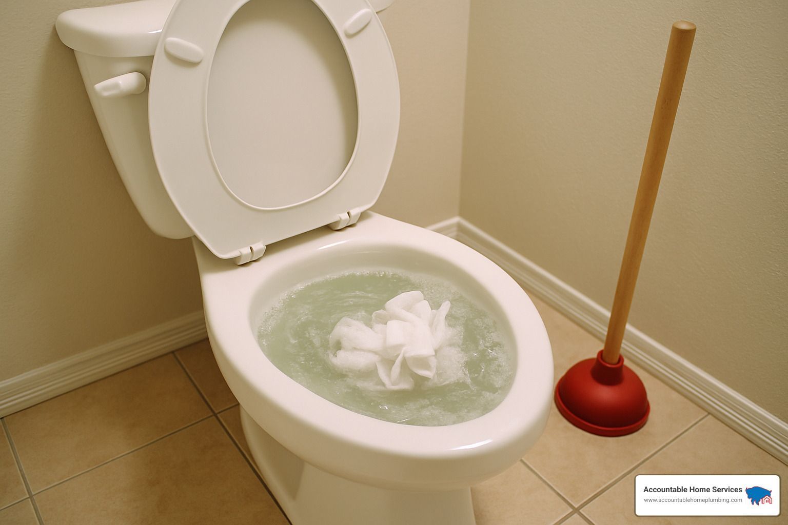 clogged toilet - toilet choke solution