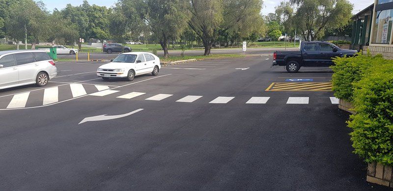 carpark beside building