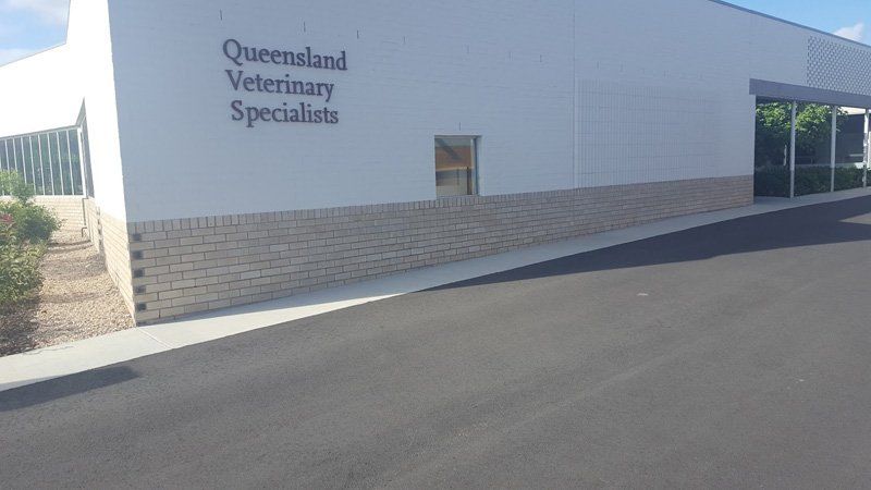 queensland veterinary building with new pavement