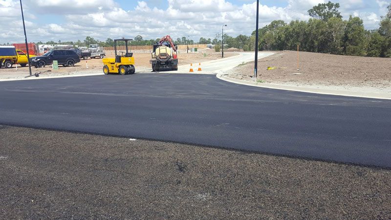 road with spray seal