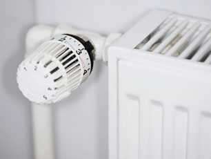 Central heating services company logo
