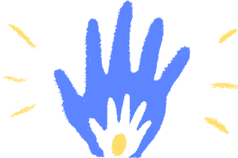 Hand-drawn graphic of layered hands representing the influence of family history.