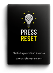 Press Reset affirmation card