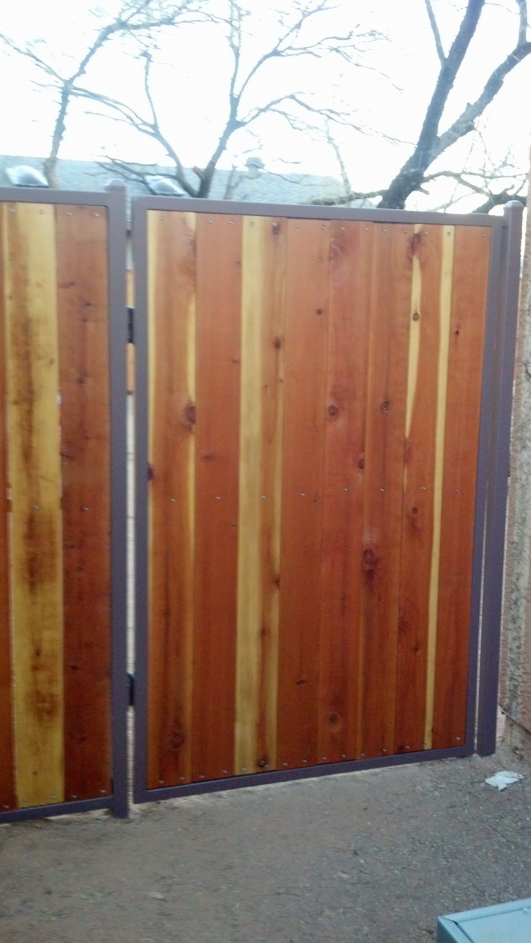 Wooden gate — Fence Rentals in Tucson, AZ