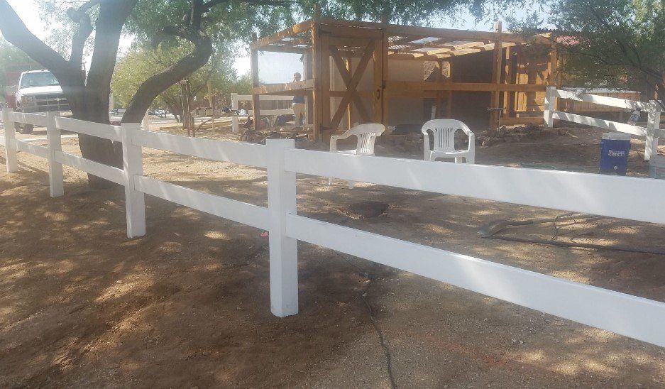 Vinyl Ranch Fence — Fence Rentals in Tucson, AZ