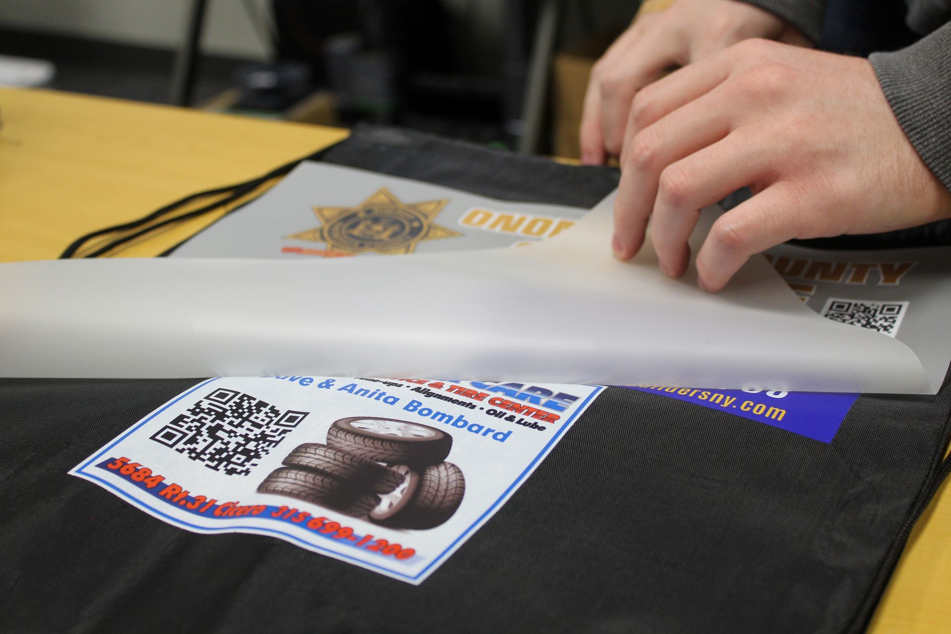 direct to film; community backpack 