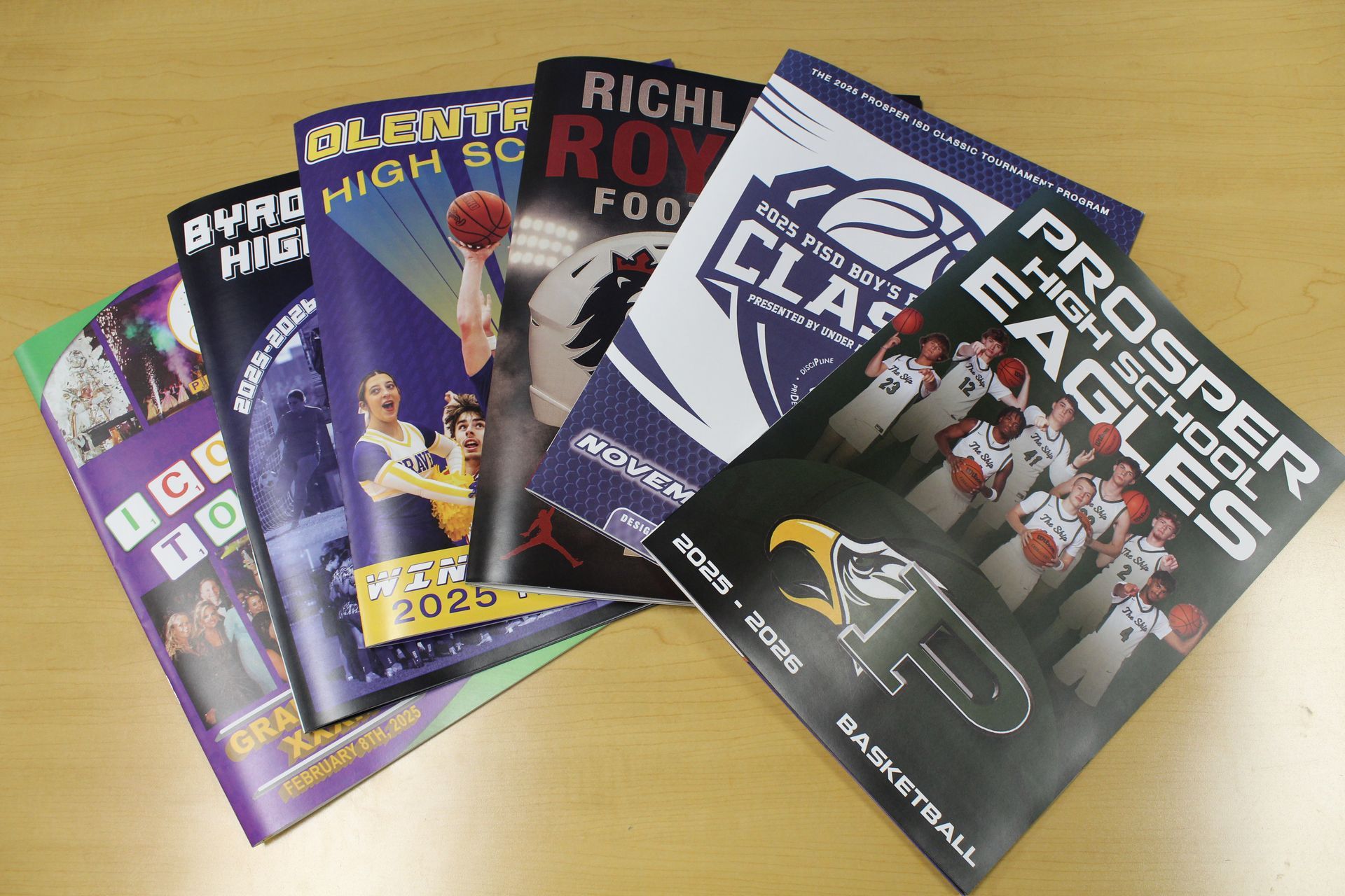 different media guides laid out 