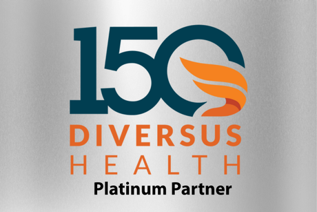 The logo for diversius health is a platinum partner