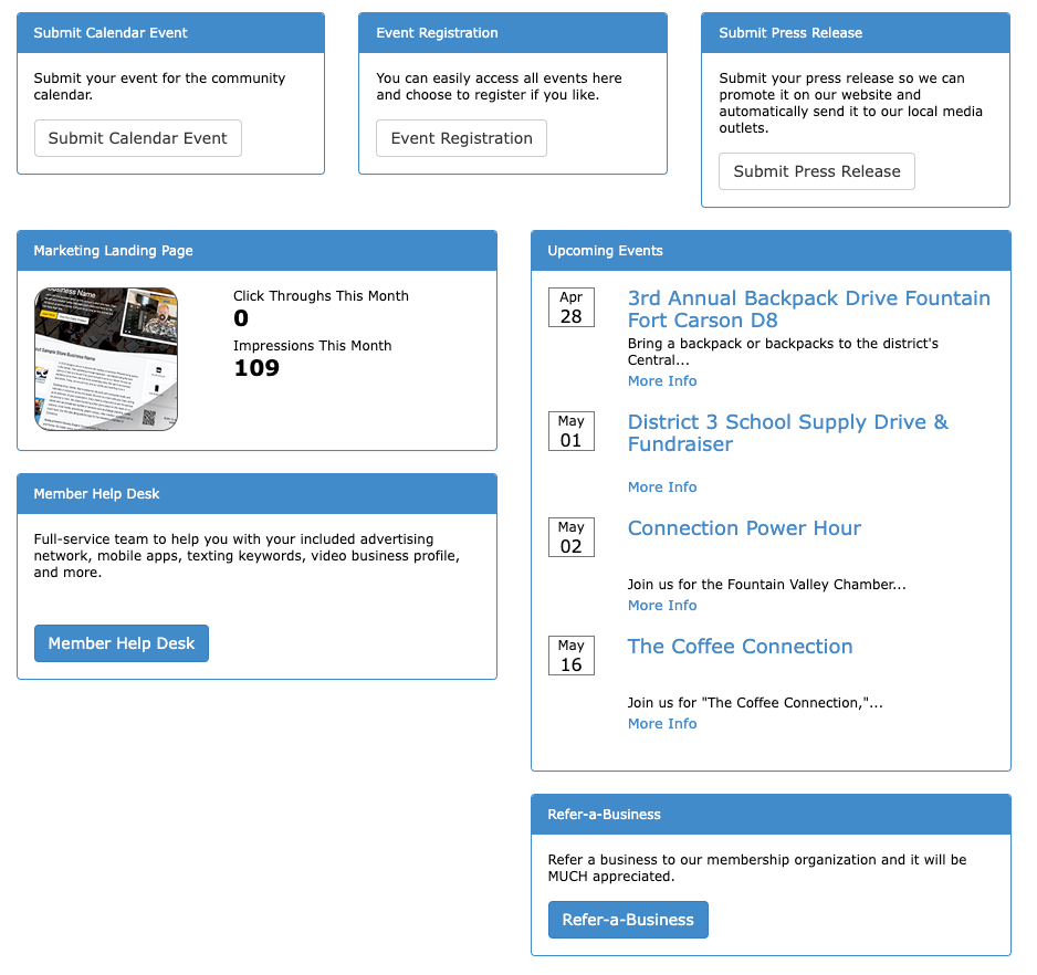 A screenshot of a website that says the coffee connector