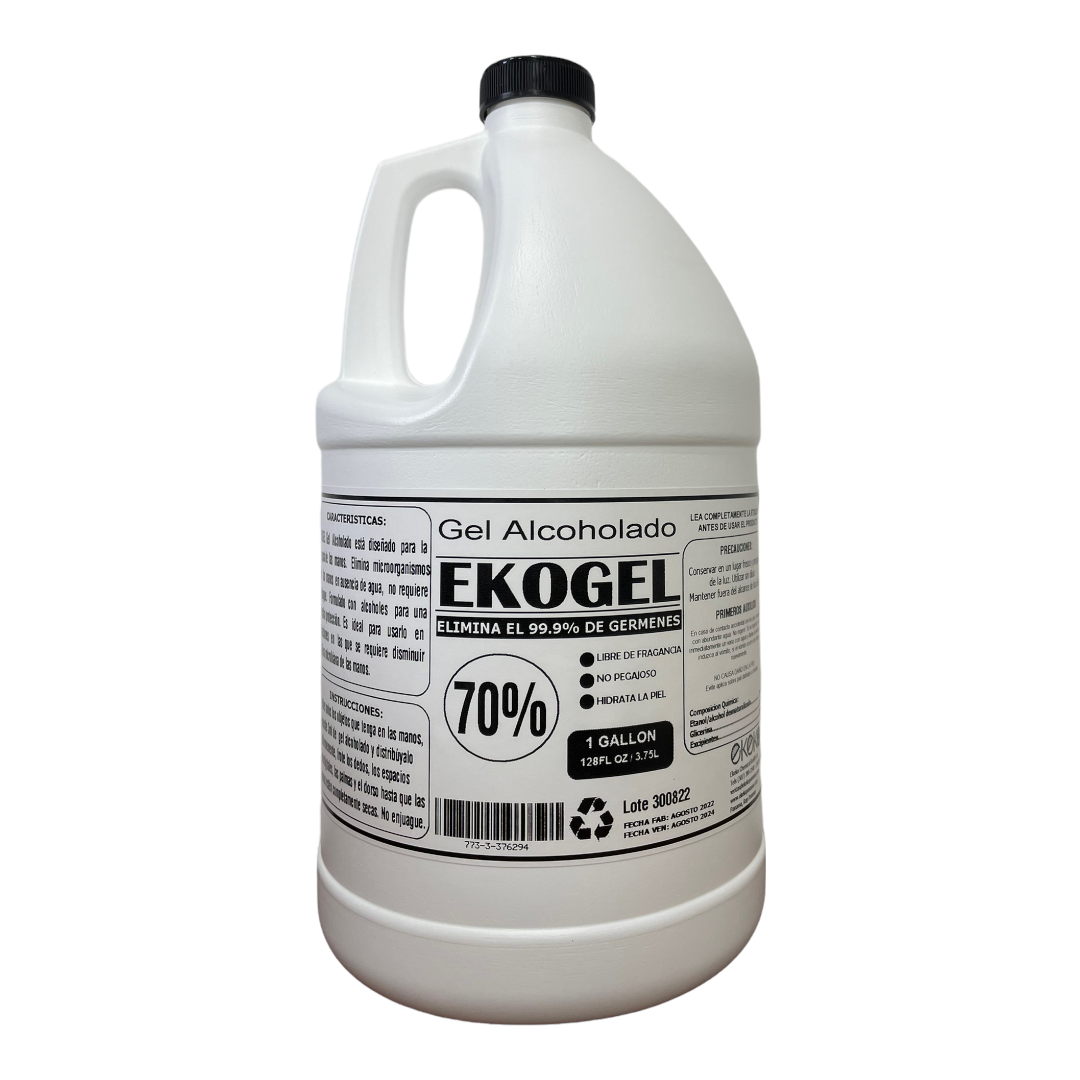 Gel Antibacterial Ekogel - Desinfectante de Manos Galón.