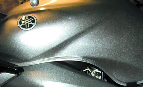 Our motorcycle paint repair covers scratch and dent repairs