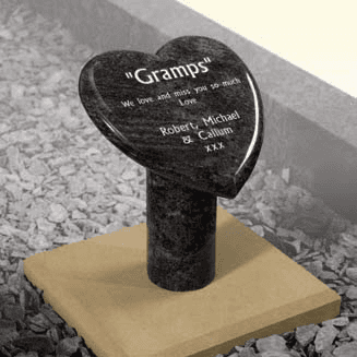 A deep carved cross entwined with either a rose, thistle or lily make this Black all polished memorial look stunning