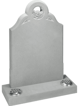 This intricate Serena stone memorial boasts a floral design carved all the way through giving the impression that it has been in place for some time.