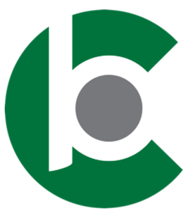 Green circle with a white 