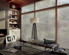 Blinds in Living Room - Raymonde Draperies and Window Coverings in San Diego, CA
