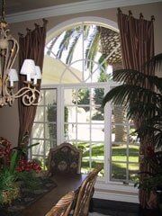 Curtain Drapes in Dining Room - Raymonde Draperies and Window Coverings in San Diego, CA