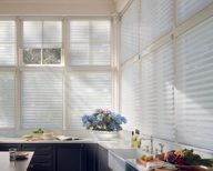 White Blinds in Kitchen - Raymonde Draperies and Window Coverings in San Diego, CA