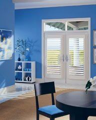 Blue House with Shutters - Raymonde Draperies and Window Coverings in San Diego, CA